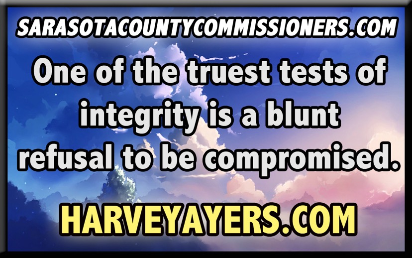 SARASOTA COUNTY COMMISSIONERS INTEGRITY